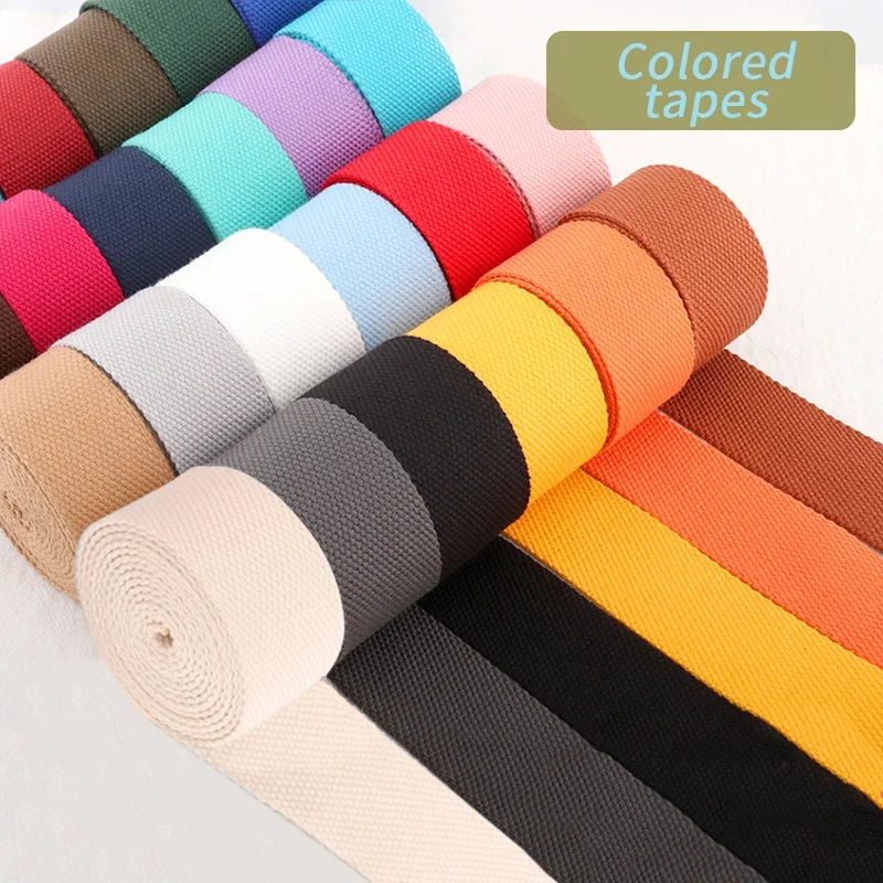 5 Meters 3.8mm Colorful Backpack Straps Canvas Straps Fabric Strap DIY Pet Rope Sewing Crafts Dog Straps Replacement Custom