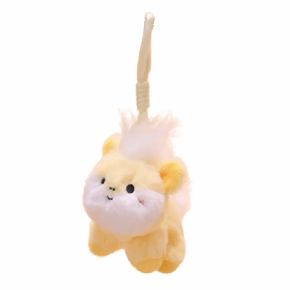 창의적인 미니 말 플러시 인형 귀여운 말 인형 만화 말 열쇠고리 긴 털 중국 황도대 말 플러시 인형 장난감