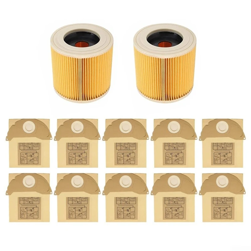 

ABKP-мешки для пылесоса и картриджные фильтры для Karcher WD2 WD2.200 MV2 A2004 6.904-322.0 пылесос для влажной и сухой уборки