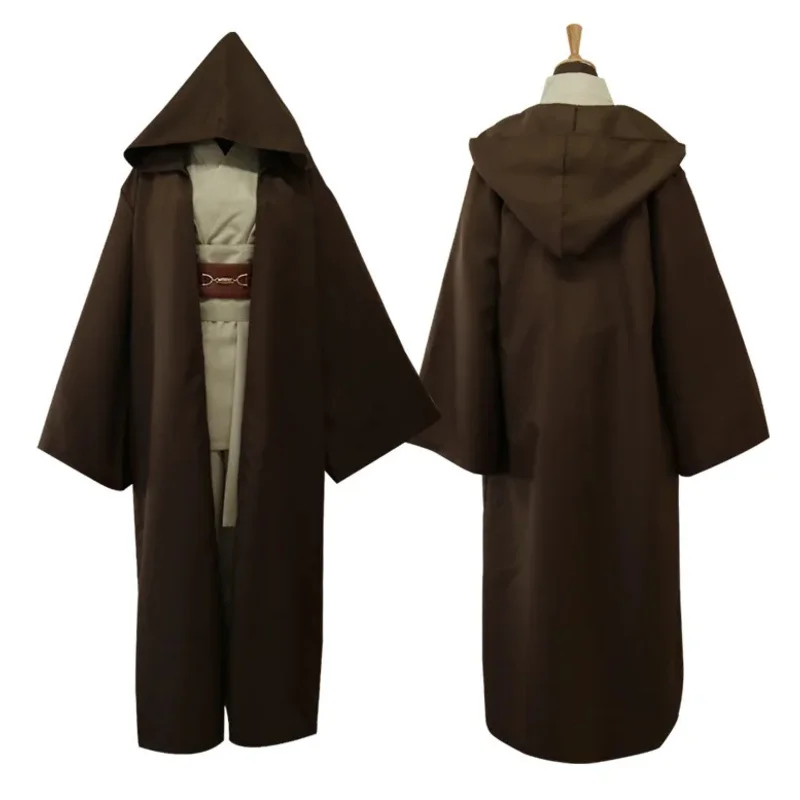 Cos regalo Anakin Skywalker disfraz de guerrero Jedi capa de Darth Vader adulto con capucha bata para hombre capa ropa de gladiador
