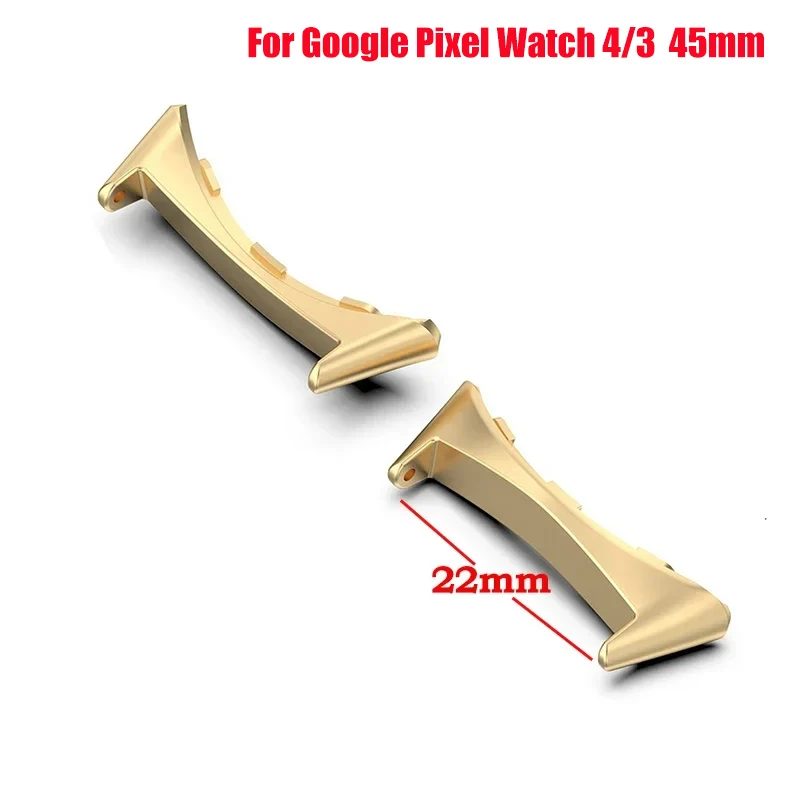 1 Paar Uhrenarmband-Verbindungsadapter für Google Pixel Watch 4/3 41mm 45mm Zubehör Metall-Smartwatch-Adapter Ersatz
