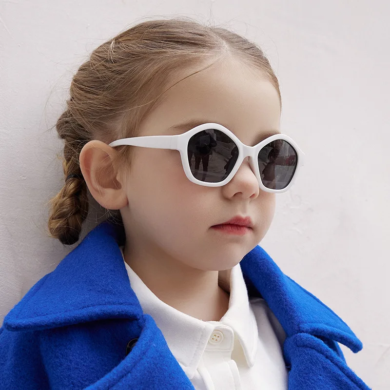 1 2 3 Years Old Kids Polarized Sunglasses TPEE Rubber Flexible Shades for Girls Boys Age 0-3