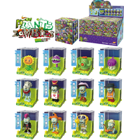 Plants Vs Zombies Sunflower Fisherman Zombie Action Figures Model Arcade Series Building Blocks Creativity Toy Kid Birthday Gift
