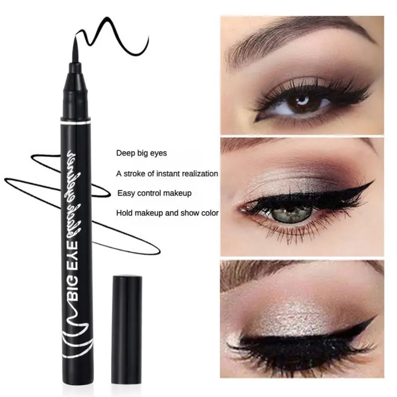 Extrem feiner ultra feiner Eyeliner Uniform Farbe schnell trocknender Eyeliner ein glatter Strich Make-up leicht auftragen Eyeliner Kosmetik