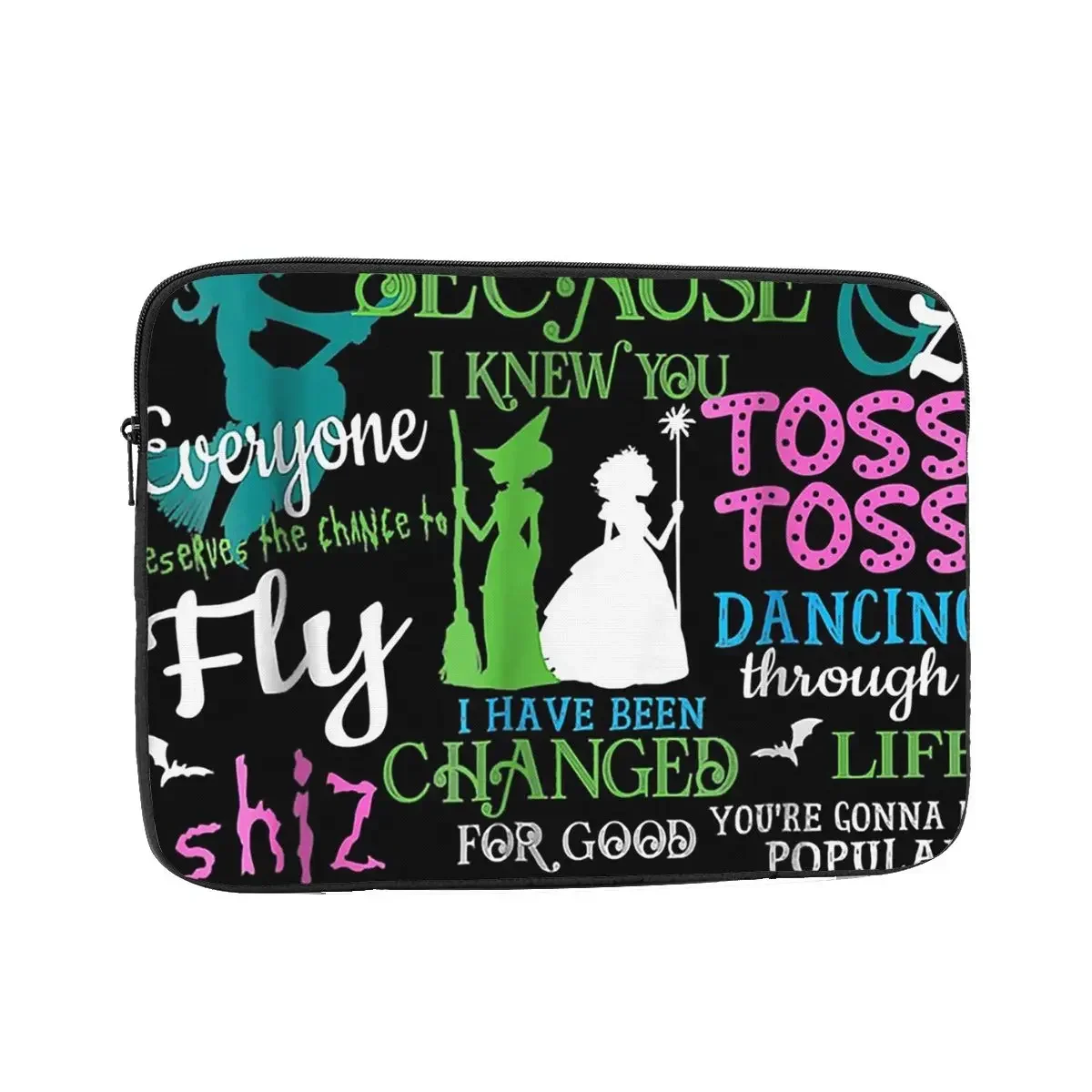 Halloween malvado musical notebook bolsa para portátil bolsa 10 12 13 15 17 Polegada para macbook air pro tablet saco à prova de choque