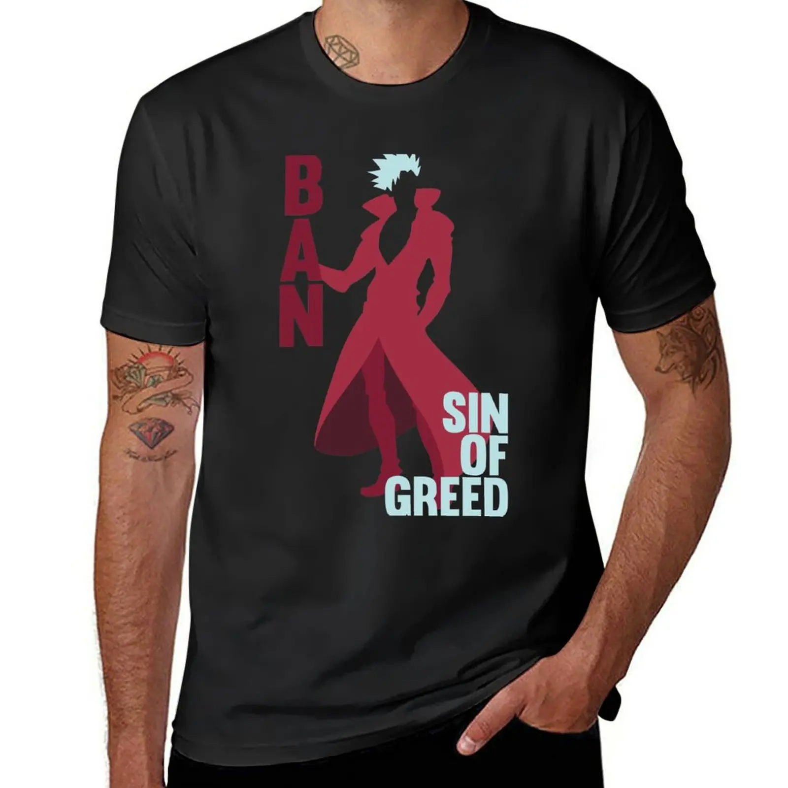 New Ban Sin of Greed - Nanatsu No Taizai T-Shirt Short sleeve blondie t shirt Blouse t-shirts man oversized t shirt men