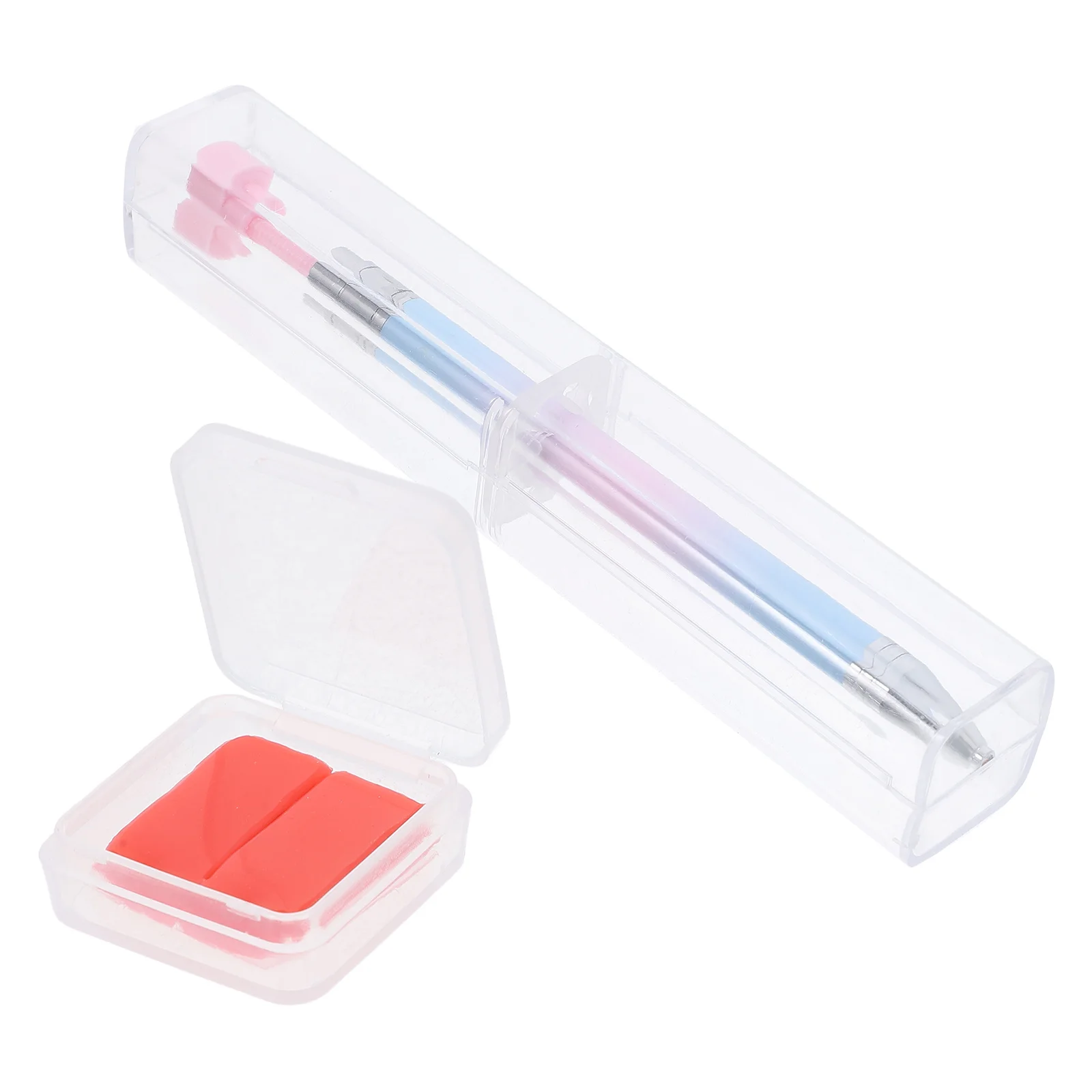 

Rhinestone Picker Tool Dotting Red Mud Manicure Applicator Nail Gems Crystal Pen Rotary for Nail Supplies