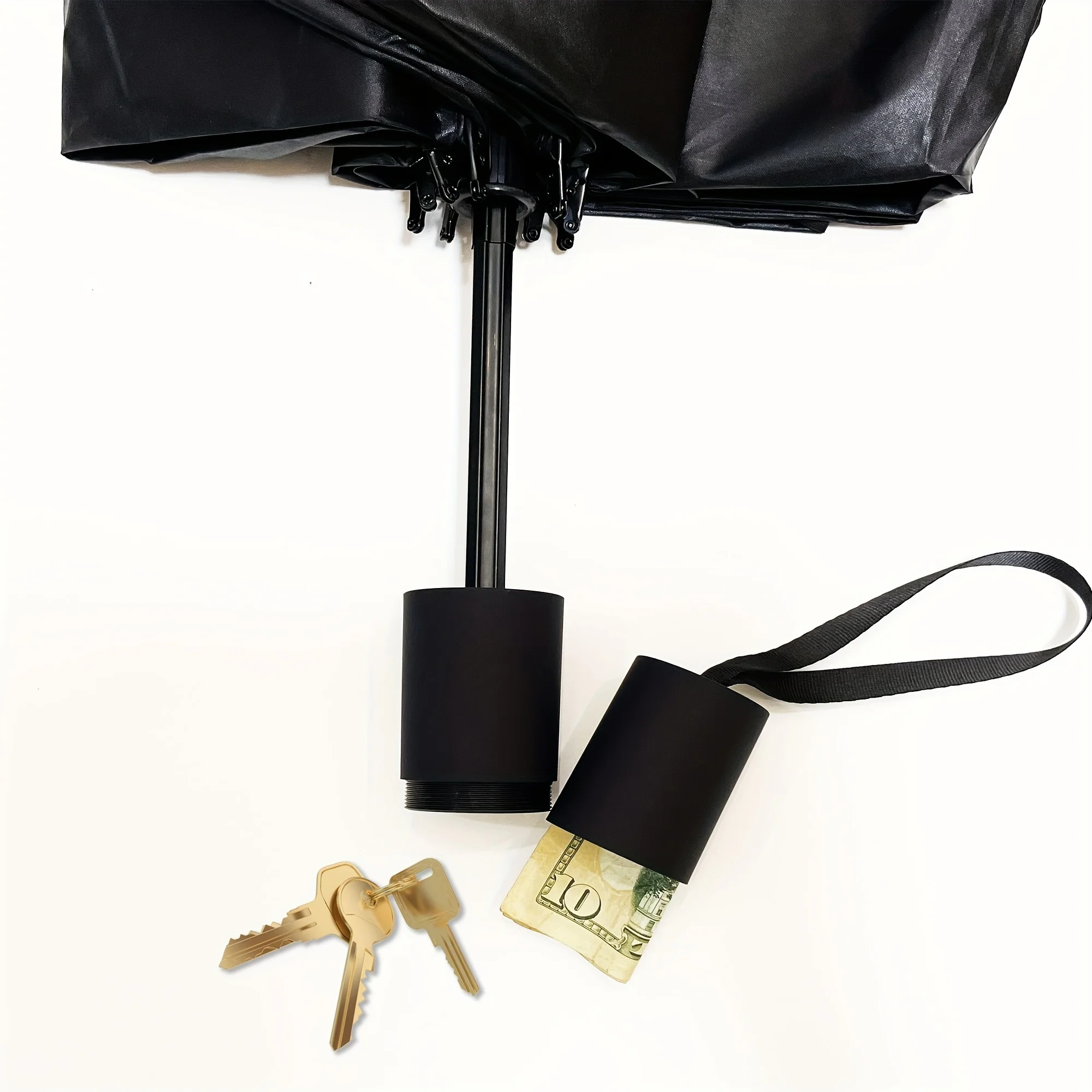 Diversion Safe Umbrella With Hidden Handle