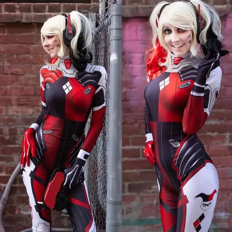 

Halloween New Female 52 Superhero Cosplay Costumes Zentai Suit d.va Bodysuit Adults Kids