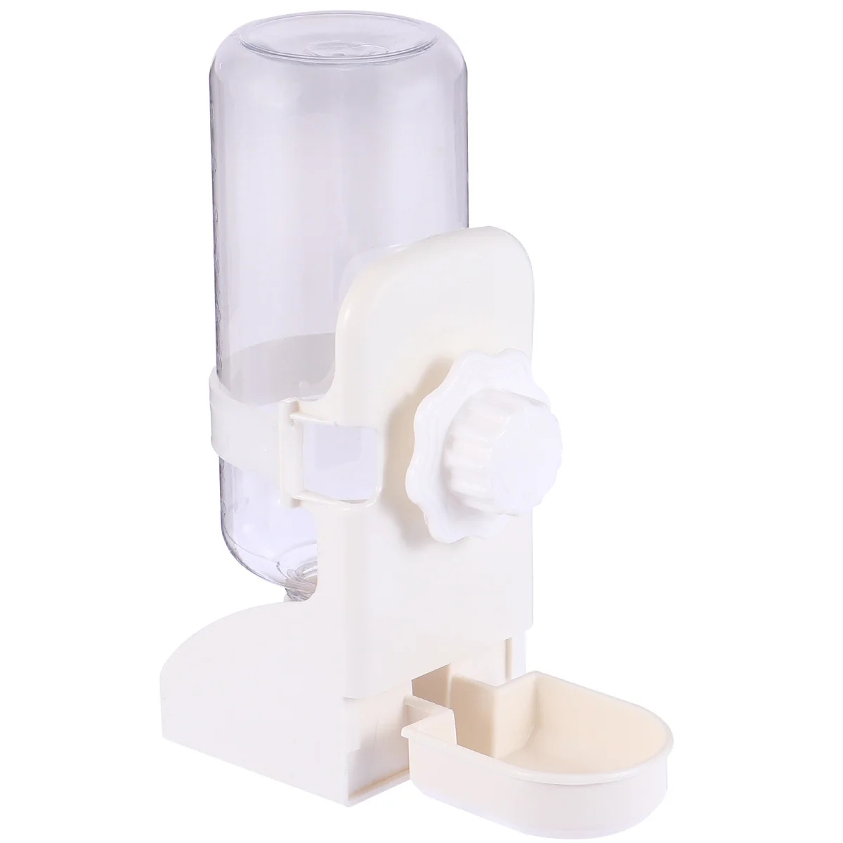 

1Pcs Water Dispenser 350ml White Pet Water Feeder Automatic Drinking Bottle Anytime Anywhere Use Hanging Gravity Waterer