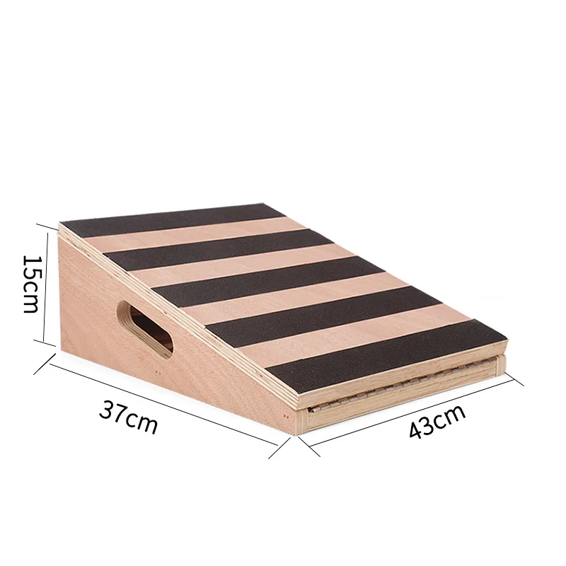 Inclined Pedal Household Adjustable Sporting Goods Calf Stretching Fitness Inclined Board Wooden Tensile Board