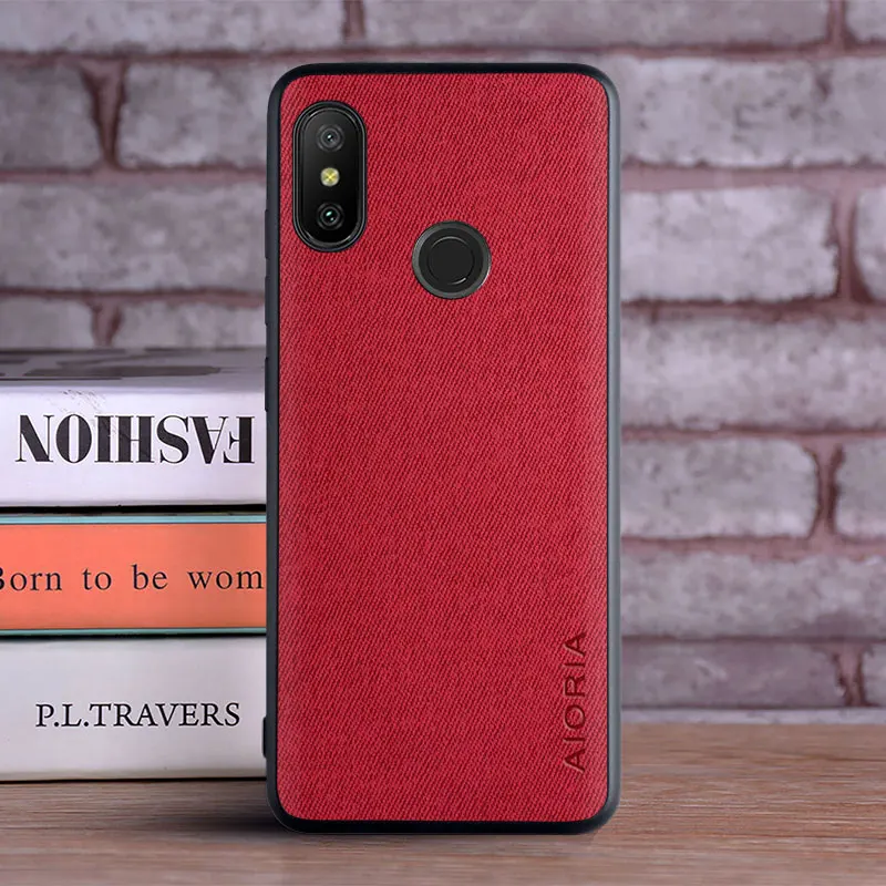 Case for Xiaomi Mi A2 A2 Lite coque Luxury textile Leather skin soft  hard cover for Xiaomi Mi A2 Lite case funda capa