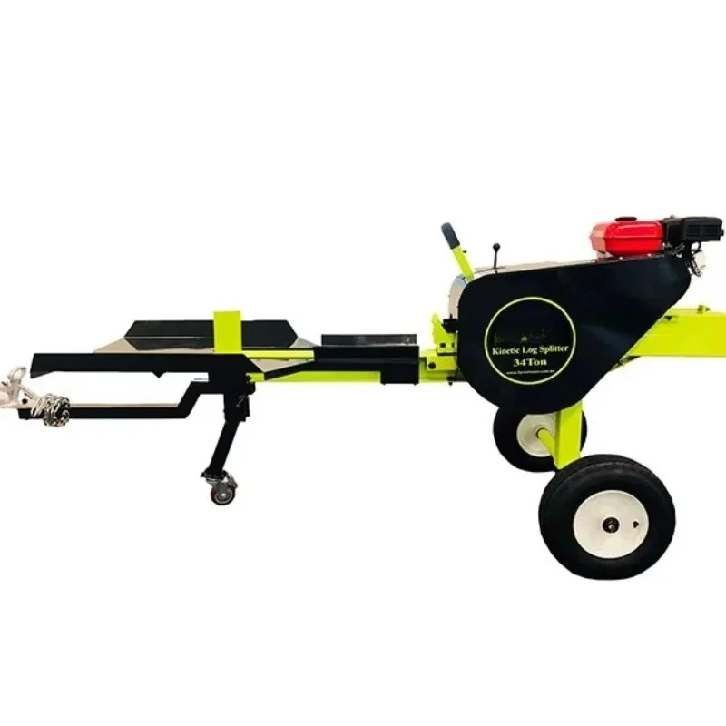 34 Ton High Performance Hydraulic Log Splitter Fast Splitting Powerful Wood Splitter