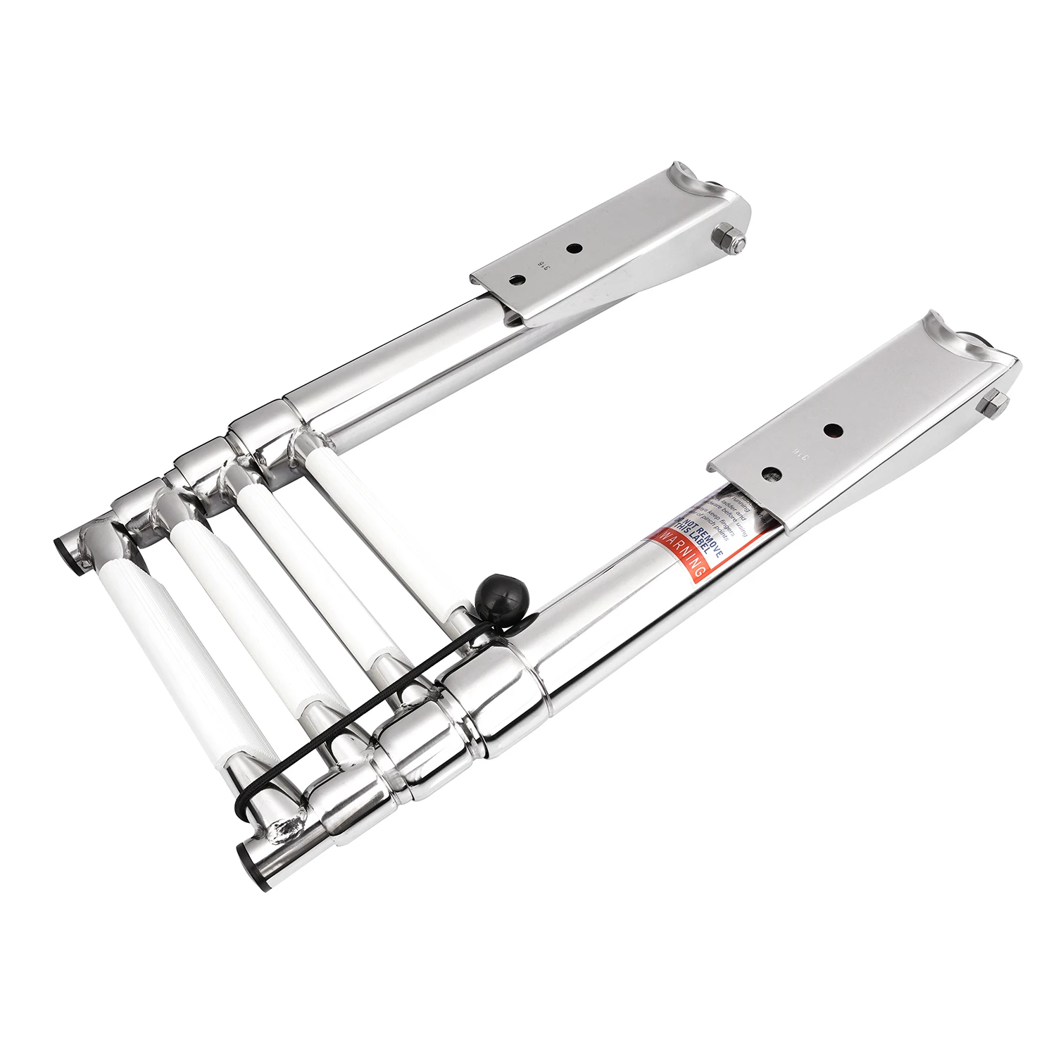 

STLF HANSE MARINE Stainless Steel 2-4 Steps Classic Telescopic Drop Ladder Boat Ladder with Plastic Steps Hardware for Boat Yach