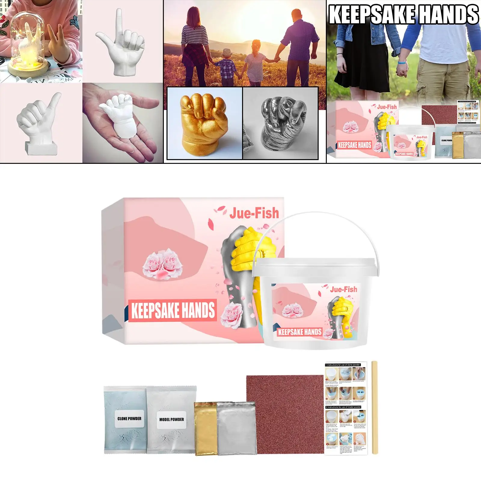 Hand Casting Kit for Couples, DIY Kits for Adults, Casting Kit with ing - Wedding and Couple Gift Kit Couples