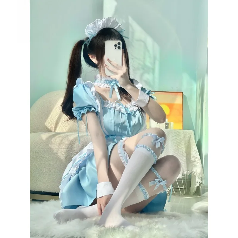 خادمة يابانية تأثيري الحلو لوليتا فستان جميل فتاة طالب موحدة لطيف القط مقهى الأميرة فساتين النساء Harajuku Kawaii الزي