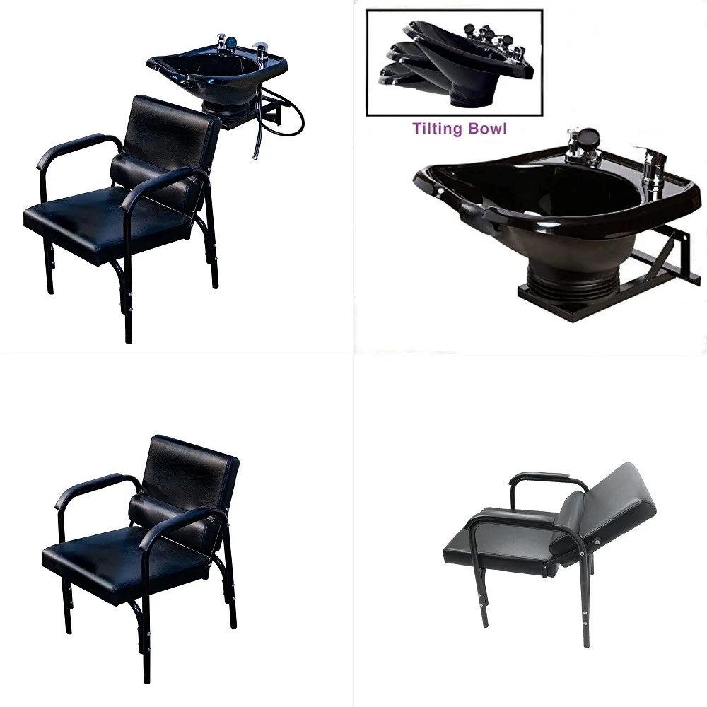 

Backwash Shampoo Tilt Bowl Sink Wall Mounted Reclining Shampoo Chair TLCB13WT216B