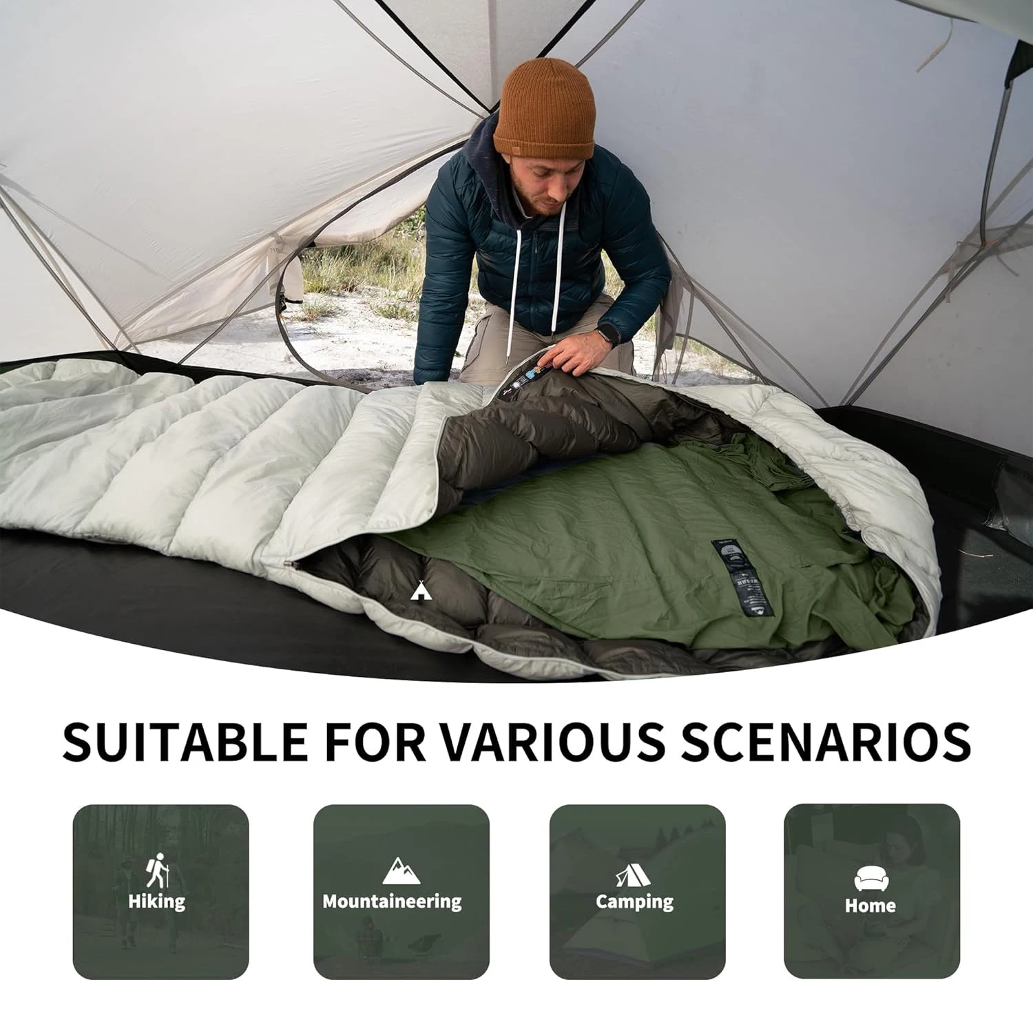 Naturehike Sleeping Bag Liner 128g Ultralight Outdoor Travel Hiking Single Sleeping Bag Liner Travel Blanket Inner Sleeping Bag