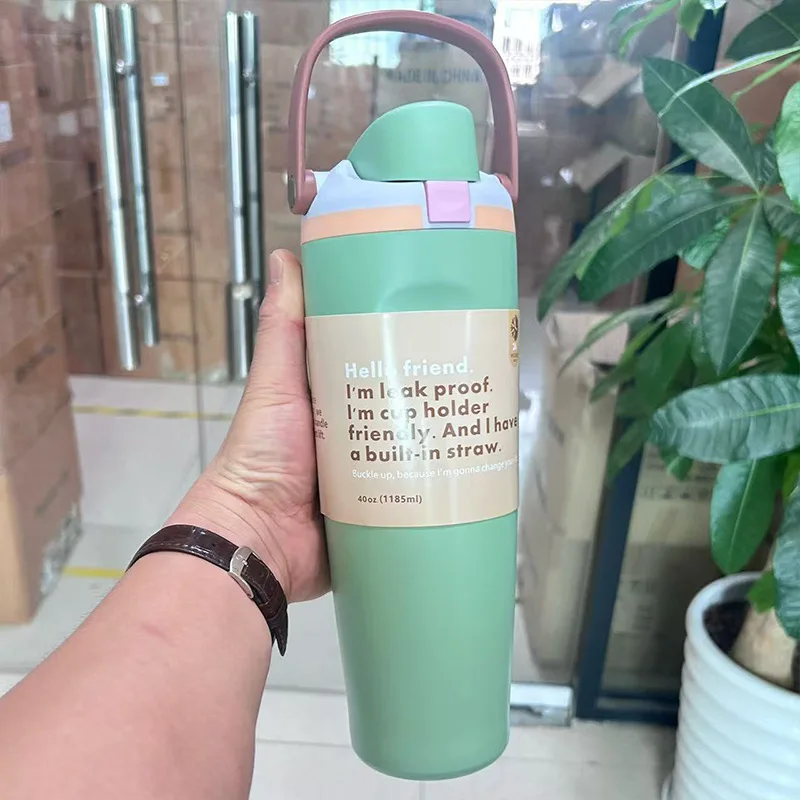 

Large capacity cup 304 stainless steel thermos cup large capacity portable double drinking cup outdor sports kettle