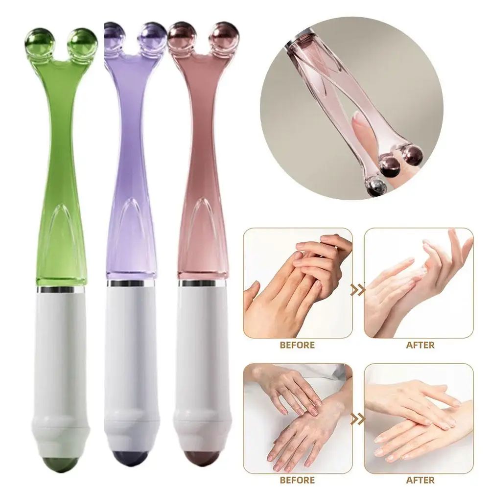 손가락 마사지 에센셜 오일 다섯 개의 구슬이 있는 손가락 마사지기, 손가락 지압점 마사지, 관절 완화, 슬림 G1F5