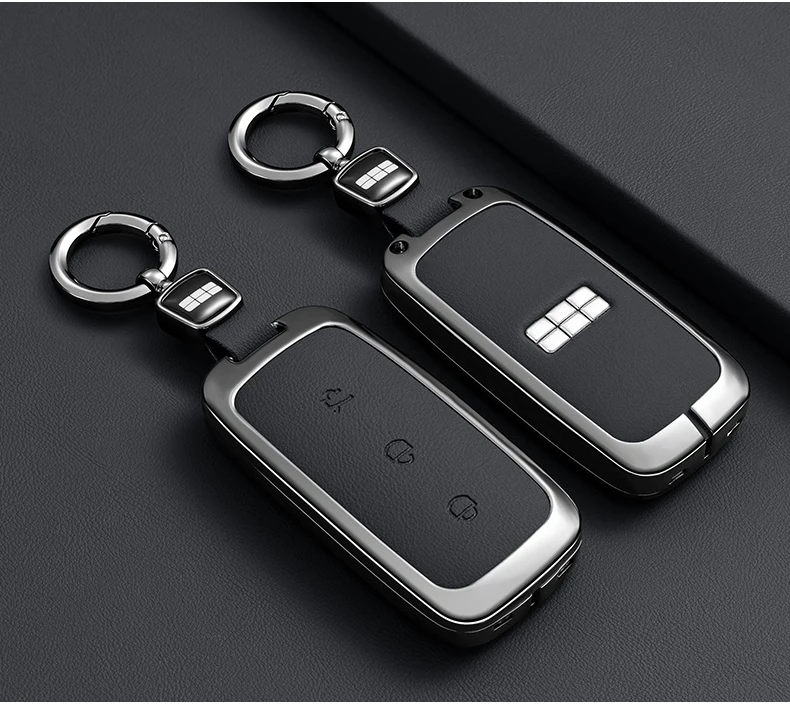 Auto Zink-legierung Leder Schlüssel Fall Abdeckung Für Geely Galaxy EX5 E5 L6 L7 EMI NO.1 Proton e.MAS 7 5 E8 Starry 8 Smart Fob Schlüssel Kette – Detail 9