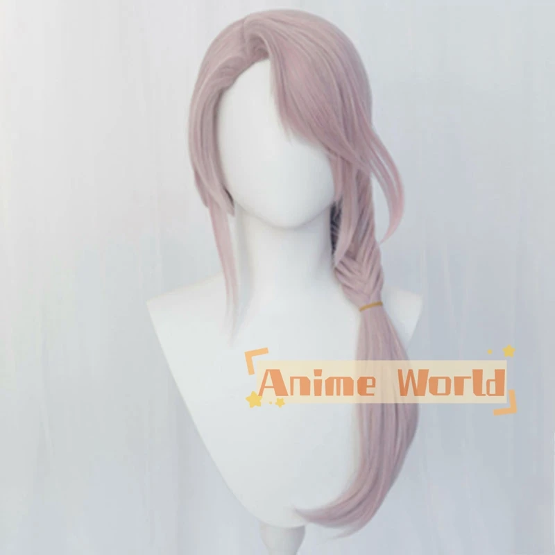 Final Fantasy XIV Endwalker FF14 Venat Hythlodaeus Grey Pink Cosplay Wig Halloween Synthetic Hair Heat