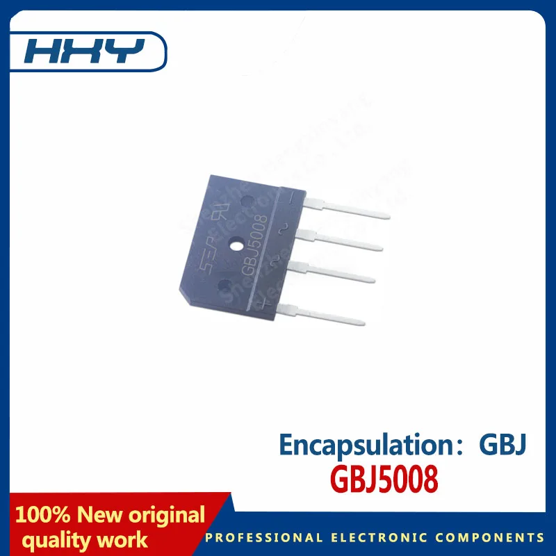 10PCS   GBJ5008 package GBJ rectifier bridge stack diode