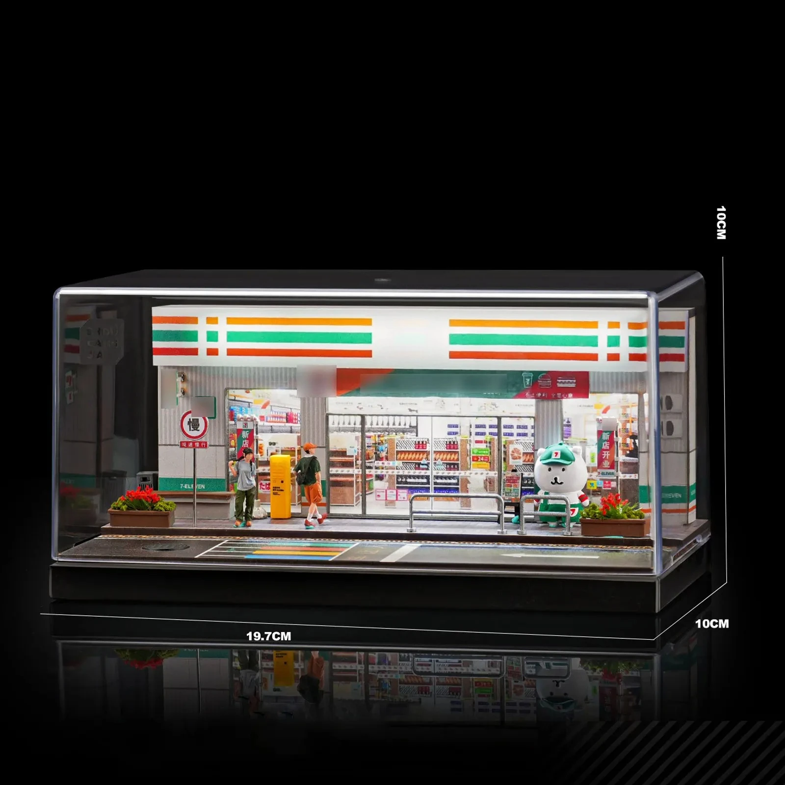 

Миниатюрная модель здания в масштабе 1/64 со светодиодной подсветкой, реалистичный набор-диорама «Супермаркет», подарок для мальчиков и мужчин, декоративное украшение для витрины