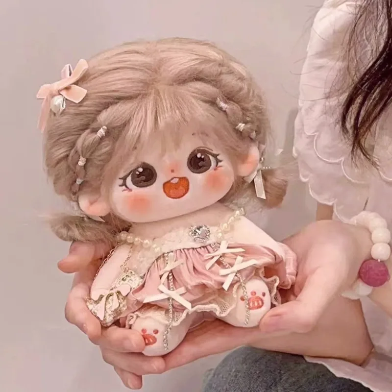 Kawaii Idol Doll Plush Princess Dolls Stuffed Figure Toys Cotton Baby Plushies Toys DIY Dress Up Cospslay Fans Collection Gifts