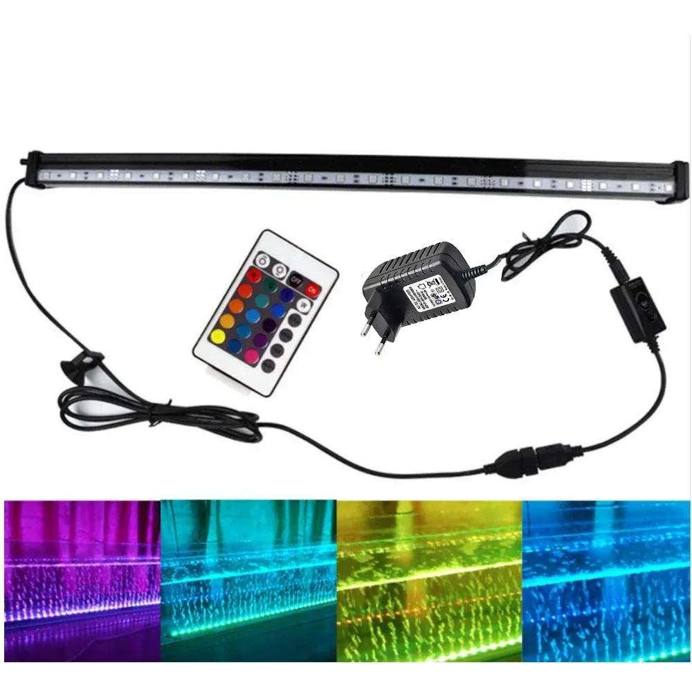 

Aquarium Diving Light,Remote Control LED Fish Tank Light Multicolor ,Waterproof Bubble, Aerating Lighting, Aquarium Accessories