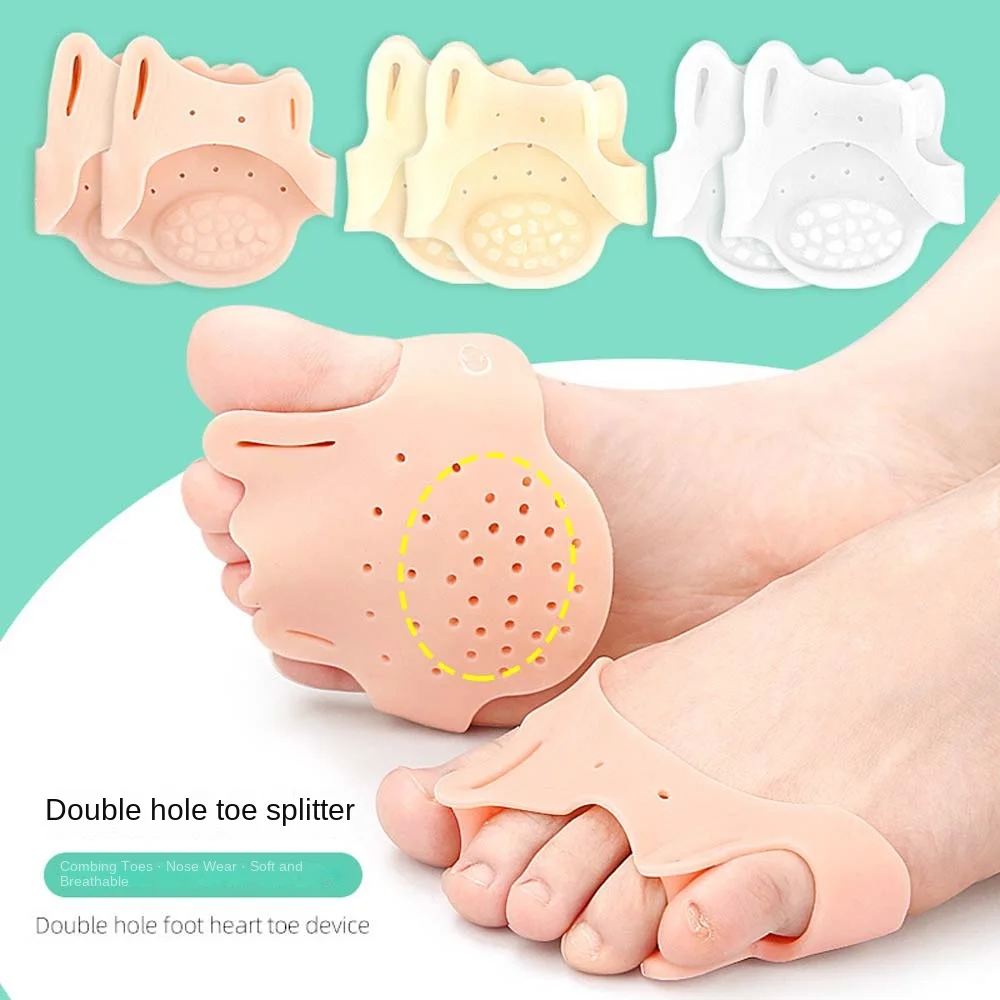 

Thumb Valgus Adjuster Toe Separators Pads Half Yard Insoles Toe Orthotics Brace Feet Valgus Corrector Shock Absorption Foot Care