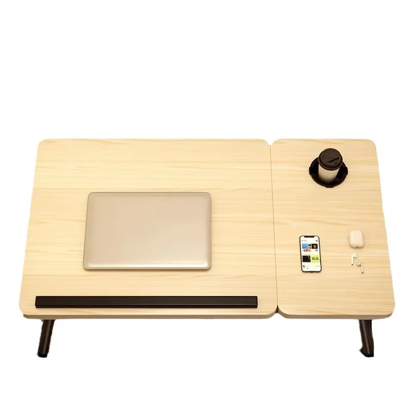Bedside Desk for Dorm Students, Multifunctional Foldable Laptop Desk