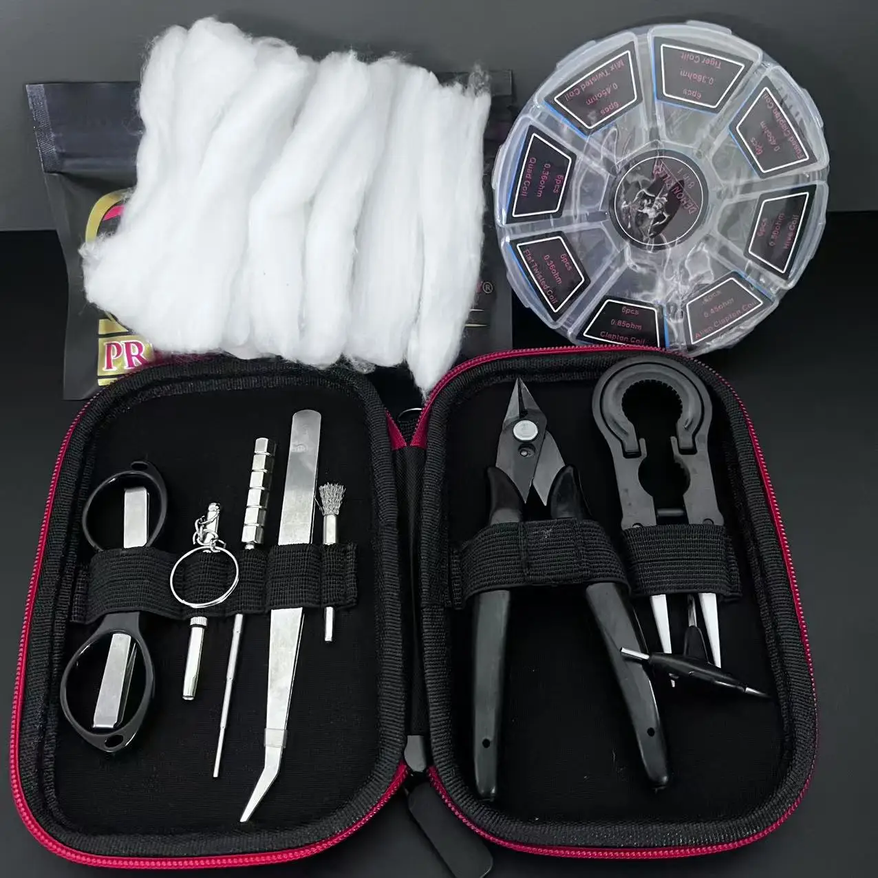 Art Tool Bag Kit Precision Ceramic Tweezers Curved Straight Tip 1/2/3/4 Winding Heating Wire Rod Ceramic Tweezers Repair Tool
