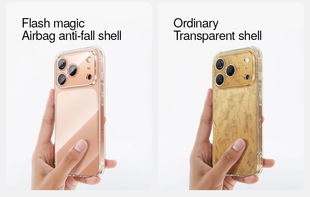 SmartDevil Transparente Handyhülle für iPhone 18 Pro Max 18 Pro 17 Weiche Rückabdeckung Airbag-Schale für iPhone 17 Pro Max Sturzsicher – Detail 8