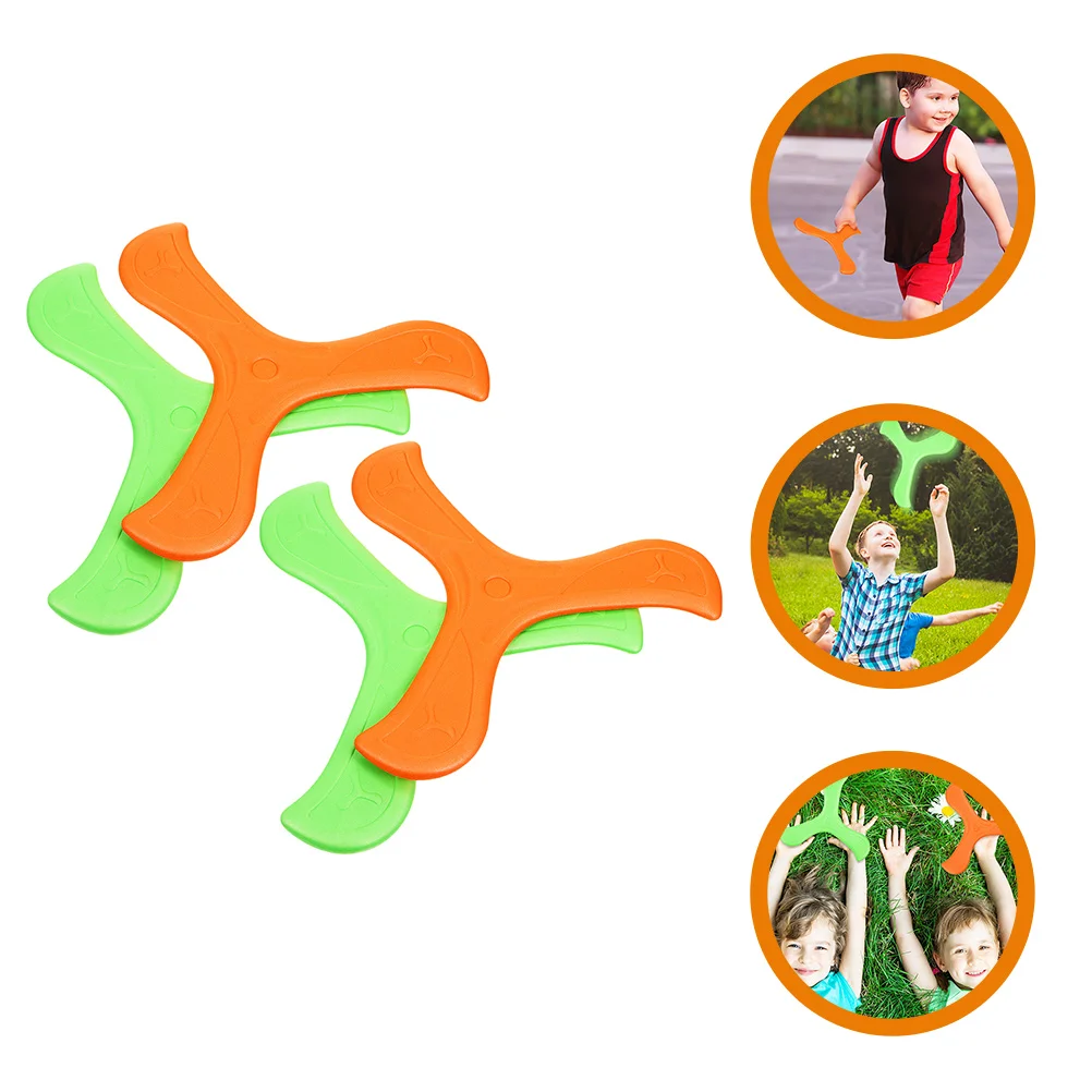 4-delig leuk vliegend speelgoed Boomerang buitenspeelgoed voor kinderen sportschijf lancering kind