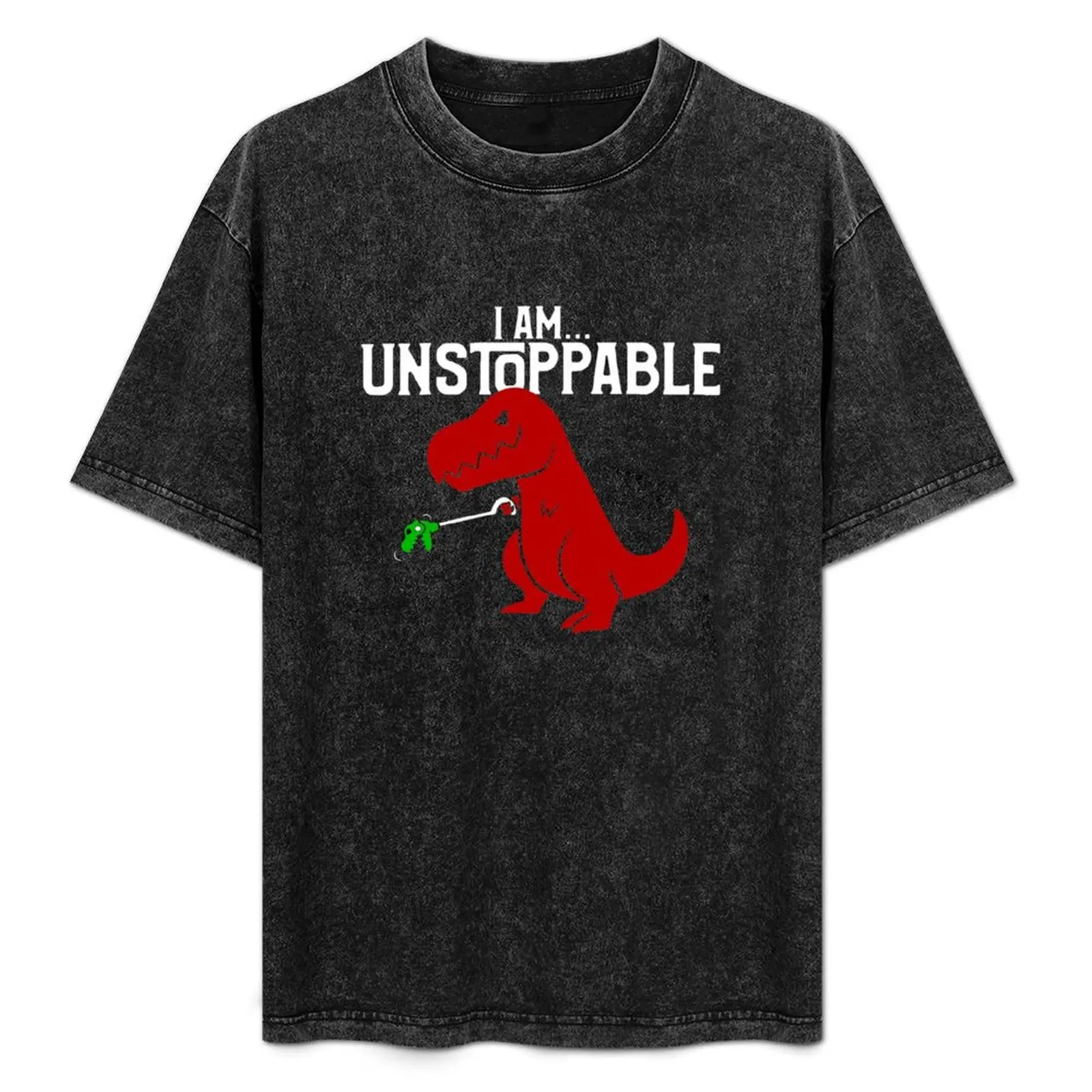 Cute & Funny I Am Unstoppable T-Rex Dinosaur Pun T-Shirt topping blue lock vintage clothes oversized t shirts for men