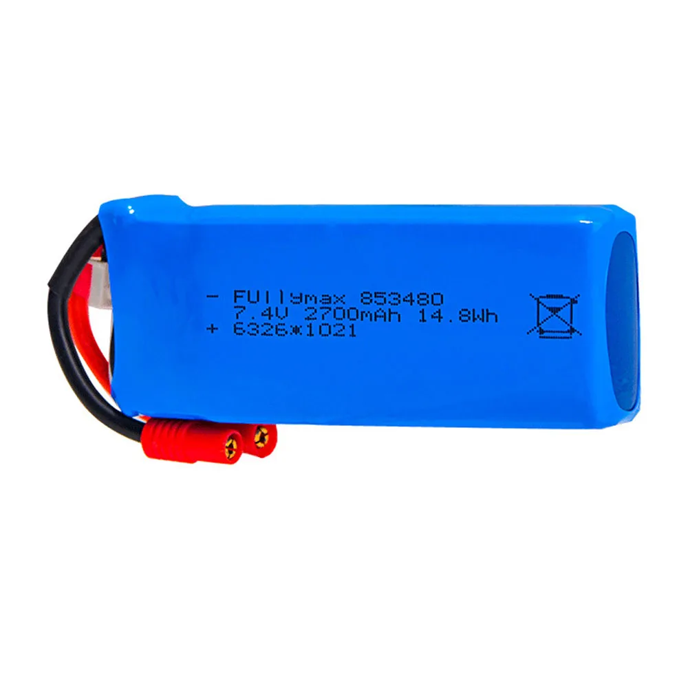 

Rechargeable7.4V 2700mAh Lipo Battery For Syma X8W x8c X8G X8HC X8HW X8HG HQ899 RC Quadcopter Spare Parts 2s 25C 7.4 V Battery