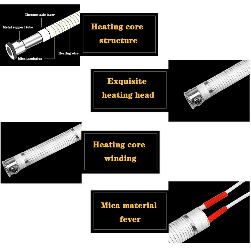 220V Electric Soldering Iron Heating Element Replacement Core Welding Tool 30W 40W 60W 80W 100W Soldering Heating Element