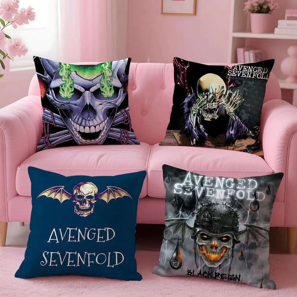 band Avenged Sevenfold Cushion Cover 1Pc  Cushion Cover 50x50 45x45 40x40 Pillowcase Decorative Sofa Home Decor
