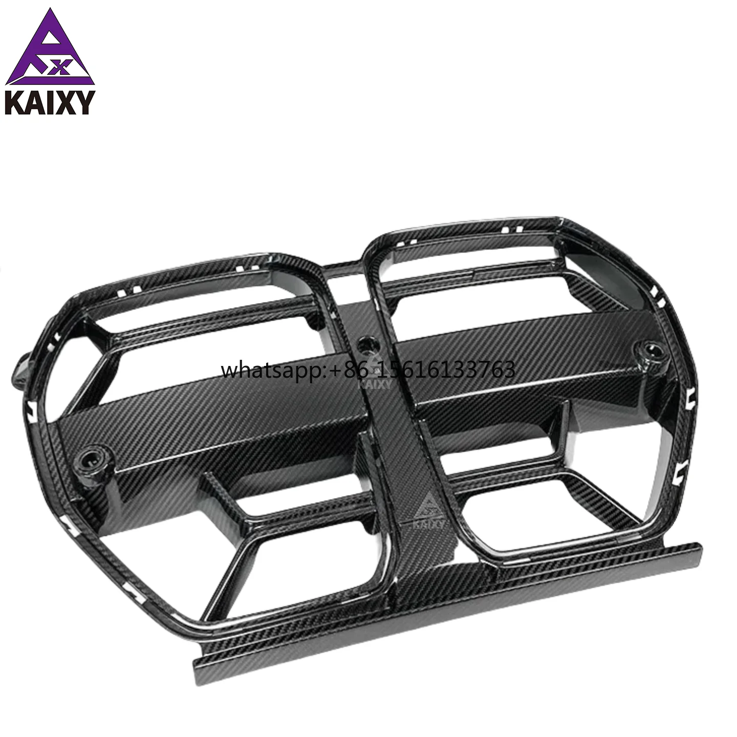 

KXY Dry Carbon Fiber CSL Style Front Grille Without ACC for BMW G80 G82 M3 M4 Car Front Bumper Grills