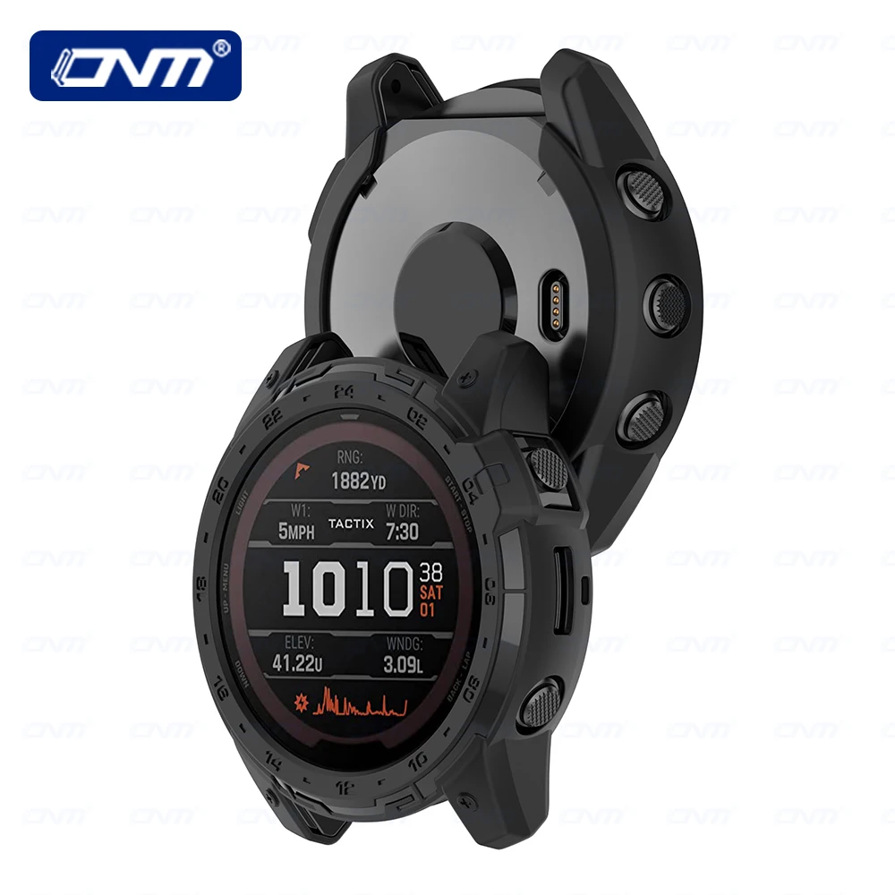 Funda protectora para Garmin Tactix 7 Pro, carcasa de silicona suave, accesorios para reloj