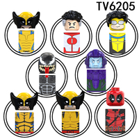 TV6205 Single Sale Movie Series Heroes Character Mini Assembly Figures Building Block Set for Kids Educational Toys