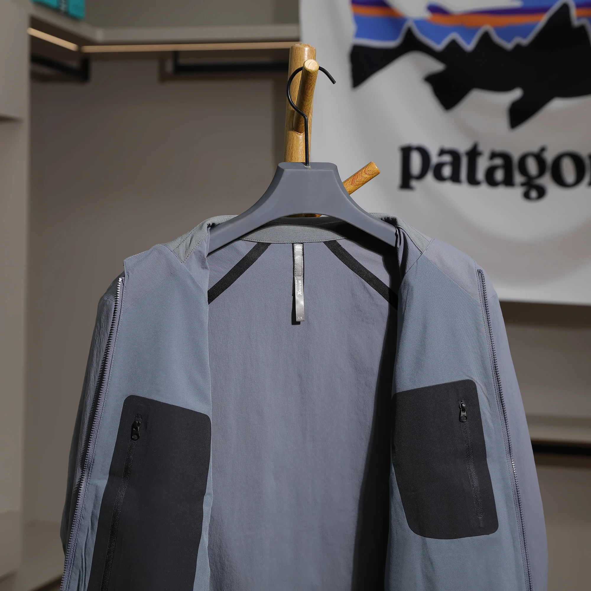 

High-End Busin Series Men's Outdoor Windproof Stand Collar Casual Jaet Full Prure Glue All Weather Resistant Coat