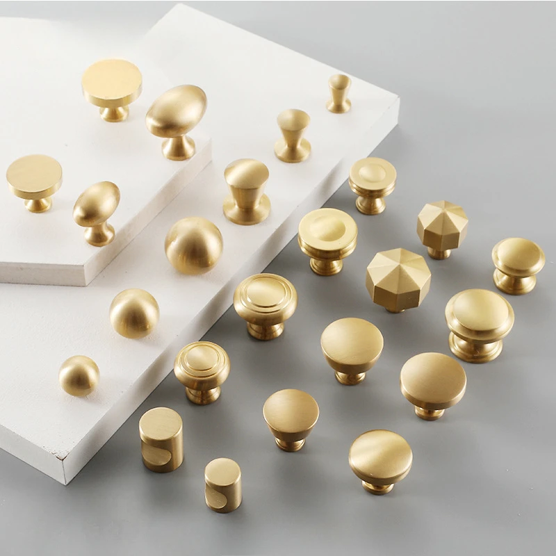 1pcs Solid Brass Round Cabinet Knobs Circular Wall Clothes Single Hook 4 sizes available customizable