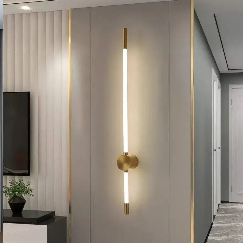 

Gold Black LED Wall Lights Fixtures Wall Lamps Decror for Corridor Hall Kitchen Long Strip Wall Sconce for Bedroom Stairs Indoor