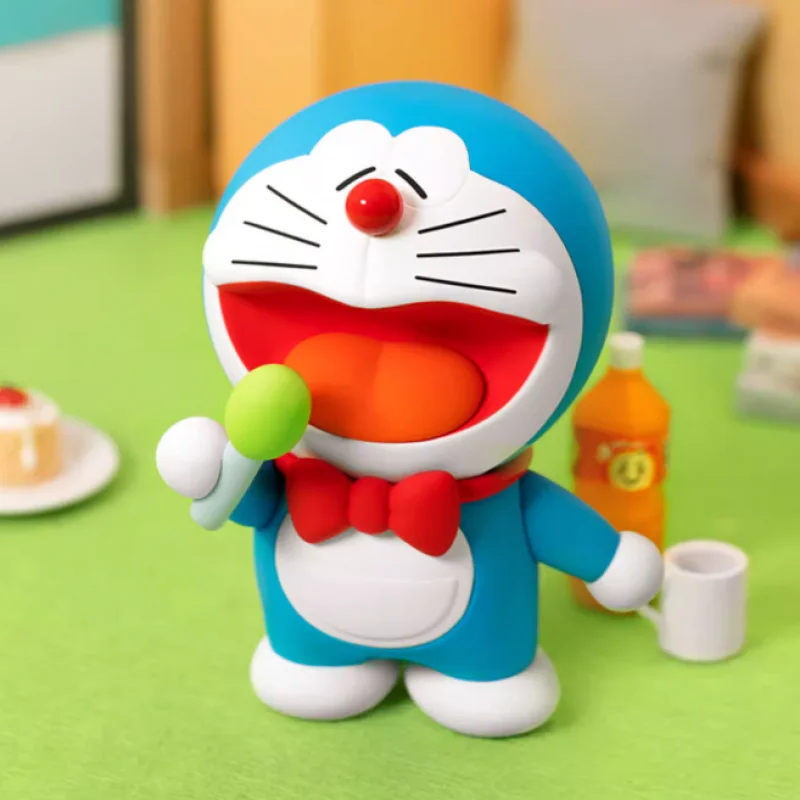 Doraemon Leisure Time Series Blind Box, Caixa Surpresa, Action Figure Original, Modelo Cartoon, Coleção Mystery Box, Presente Meninas