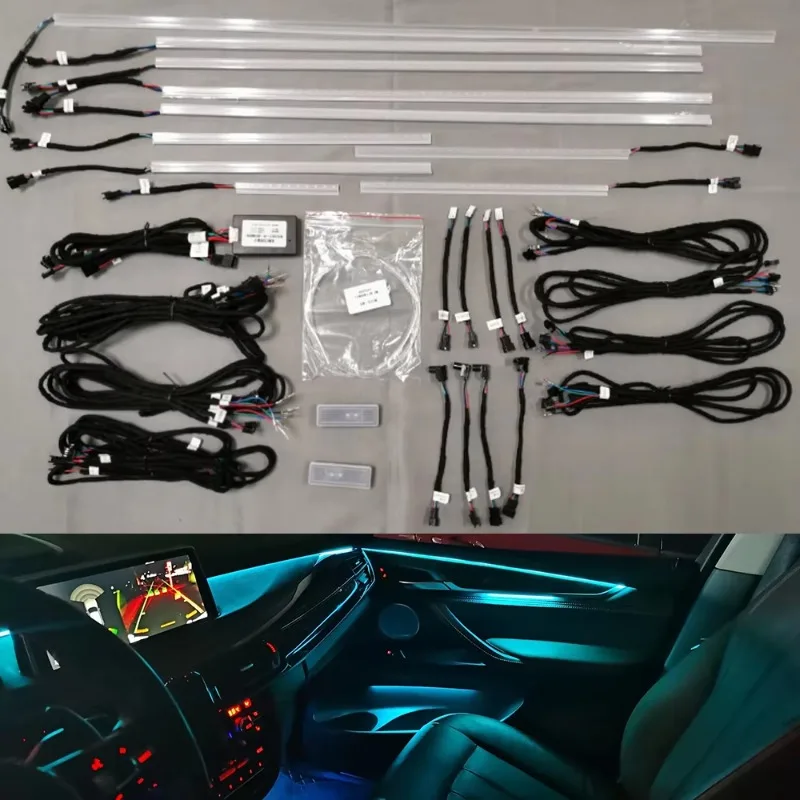

X5/X6 8/9/11 Color Car Decoration Car Ambient Light Emitting Diode Strip F15/F85/F16/G05/G06 Tuning Auto Parts Neon Light