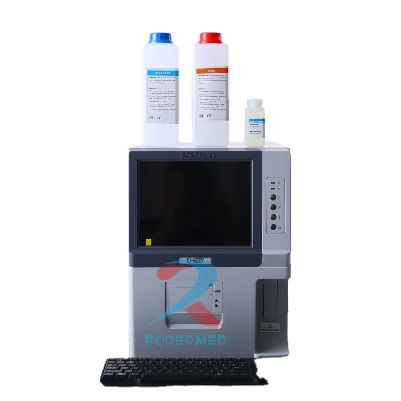 Human Hematology Analyzer Full automatic 3-part Hematology Analyzer For Medical 10.4 Inches Color Display Optional Touch Screen