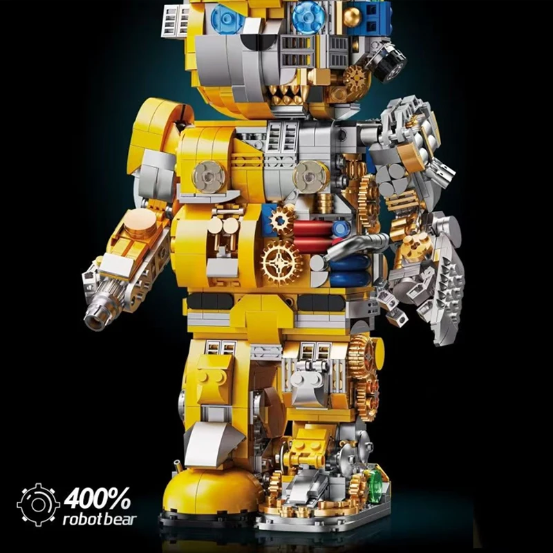 Nuovi blocchi di costruzione dell'orso meccanico giocattoli di assemblaggio modello Mecha set meccanico per ragazzi adulti regali da collezione