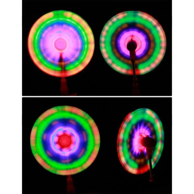 Bacchetta girevole illuminata da 10 pollici a LED con musica, ottimo regalo per bambini 15UB